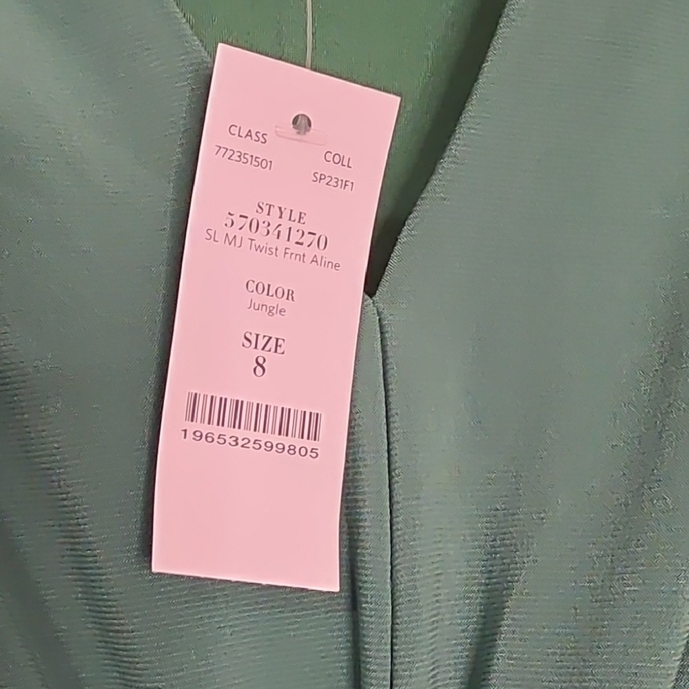White House Black Market Teal Knot-Front Maxi Dress - Picture 4 of 5